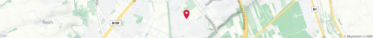 Kartendarstellung des Standorts für Forum Apotheke Oed in 4020 Linz-Öd